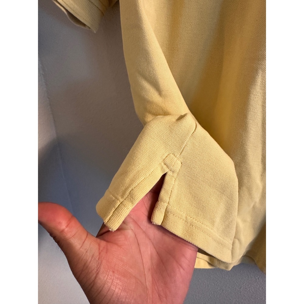 Jos A Bank Traveler Collection Polo Shirt Mens Large Yellow 100% Cotton Pique - Picture 7 of 10